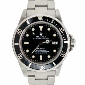 ROLEX Stainless Steel Sea Dweller Black Dial 16600 Oyster Band 40mm